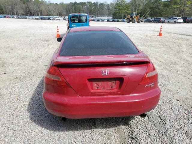 1HGCM81653A031960 - 2003 HONDA ACCORD EX RED photo 6