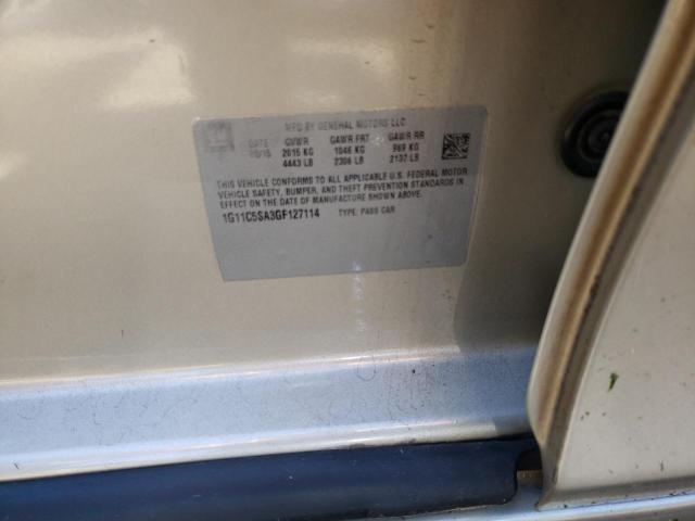 1G11C5SA3GF127114 - 2016 CHEVROLET MALIBU LIM LT 棕色 照片 12