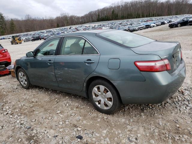 4T1BE46K47U565621 - 2007 TOYOTA CAMRY CE GREEN photo 2