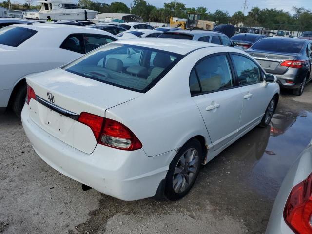 2HGFA16959H500510 - 2009 HONDA CIVIC EXL WHITE photo 3