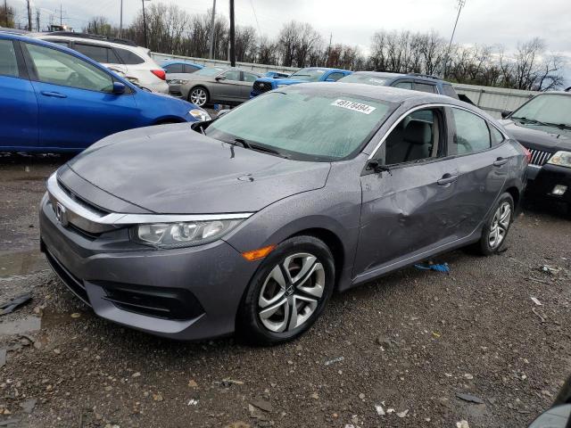 19XFC2F55HE015063 - 2017 HONDA CIVIC LX GRAY photo 1