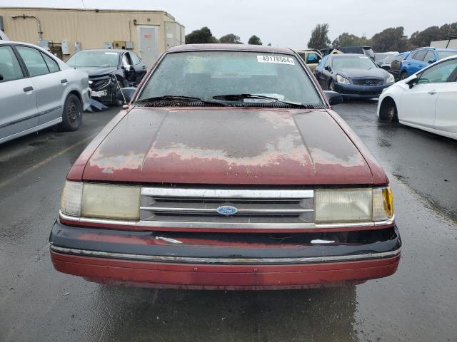 2FAPP36X4KB185080 - 1989 FORD TEMPO GL MAROON photo 5