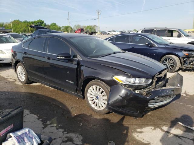 3FA6P0LU5ER285229 - 2014 FORD FUSION SE HYBRID BLACK photo 4