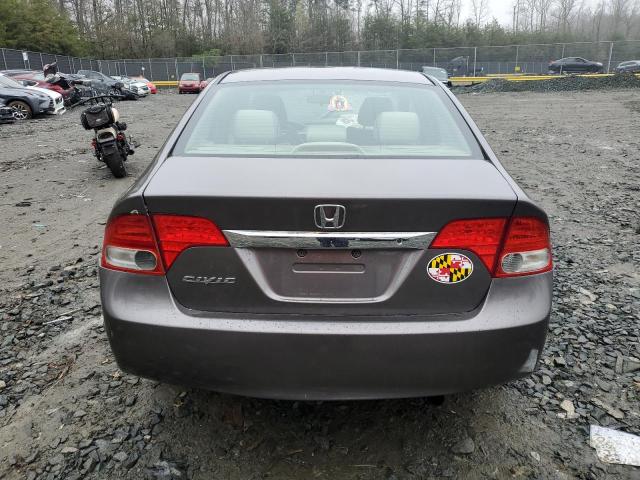 2HGFA16579H547373 - 2009 HONDA CIVIC LX GRAY photo 6