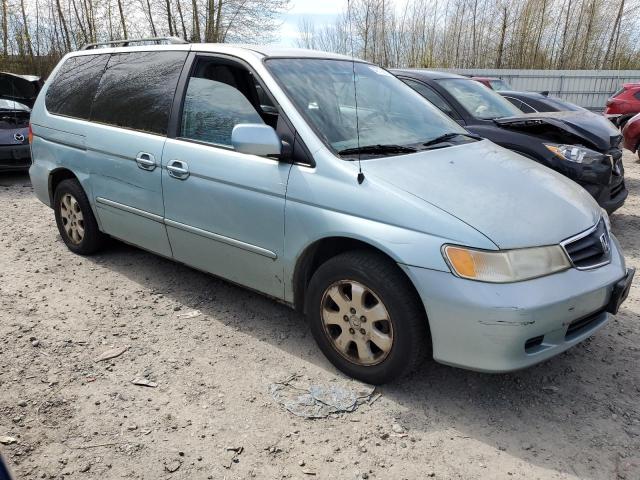 2HKRL18602H586959 - 2002 HONDA ODYSSEY EX TURQUOISE photo 4