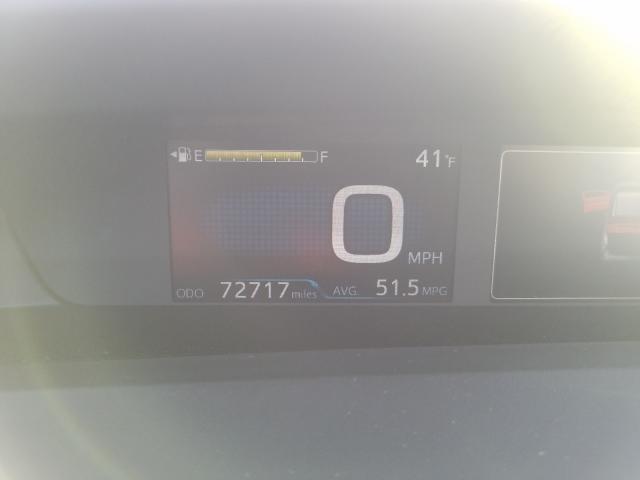 JTDKBRFU2J3583592 - 2018 TOYOTA PRIUS SILVER photo 8