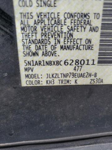 5N1AR1NBXBC628011 - 2011 NISSAN PATHFINDER S BLACK photo 13