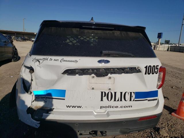 1FM5K8AW1MNA12065 - 2021 FORD EXPLORER POLICE INTERCEPTOR WHITE photo 6