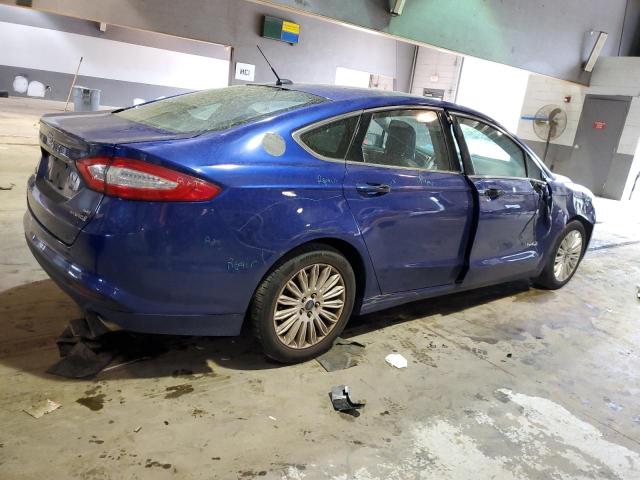 3FA6P0LUXFR124151 - 2015 FORD FUSION SE HYBRID BLUE photo 3