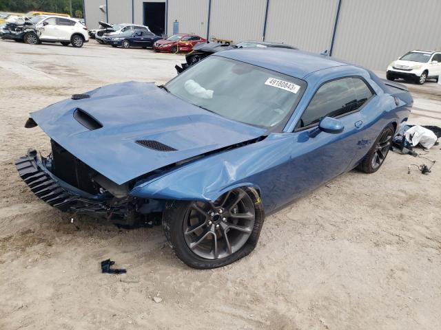 2C3CDZFJ5MH571611 - 2021 DODGE CHALLENGER R/T SCAT PACK BLUE photo 1