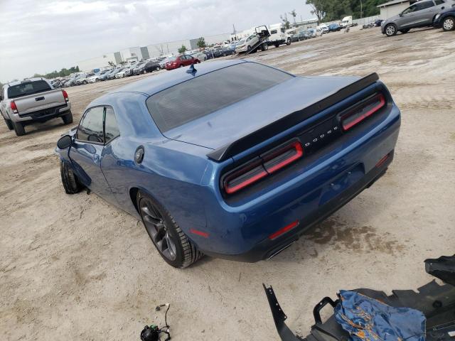 2C3CDZFJ5MH571611 - 2021 DODGE CHALLENGER R/T SCAT PACK BLUE photo 2