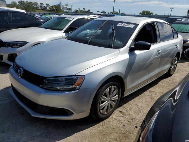 3VW2K7AJ2CM308479 - 2012 VOLKSWAGEN JETTA BASE 银色 照片 1