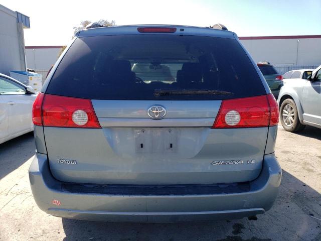 5TDZK23C98S189775 - 2008 TOYOTA SIENNA CE BLUE photo 6