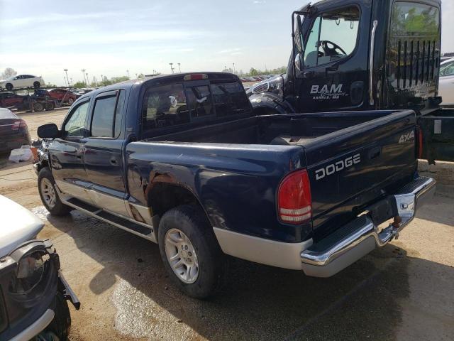 1B7GG2AX71S187535 - 2001 DODGE DAKOTA QUAD BLUE photo 2