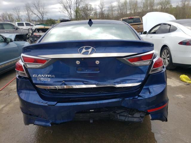 5NPD84LF2JH231388 - 2018 HYUNDAI ELANTRA SEL BLUE photo 6