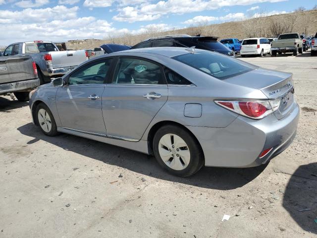 KMHEC4A49FA134414 - 2015 HYUNDAI SONATA HYBRID SILVER photo 2