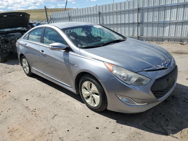 KMHEC4A49FA134414 - 2015 HYUNDAI SONATA HYBRID SILVER photo 4