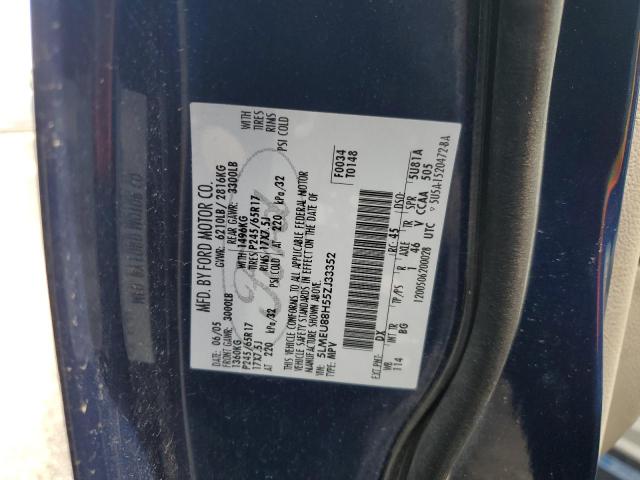 5LMEU88H55ZJ33352 - 2005 LINCOLN AVIATOR ლურჯი ფოტო 13