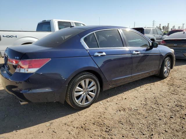 1HGCP3F84BA020922 - 2011 HONDA ACCORD EXL BLUE photo 3