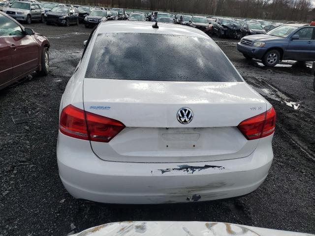 1VWBN7A39EC011545 - 2014 VOLKSWAGEN PASSAT SE WHITE photo 6