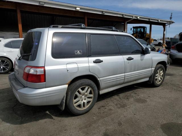 JF1SF65612H752985 - 2002 SUBARU FORESTER S SILVER photo 3