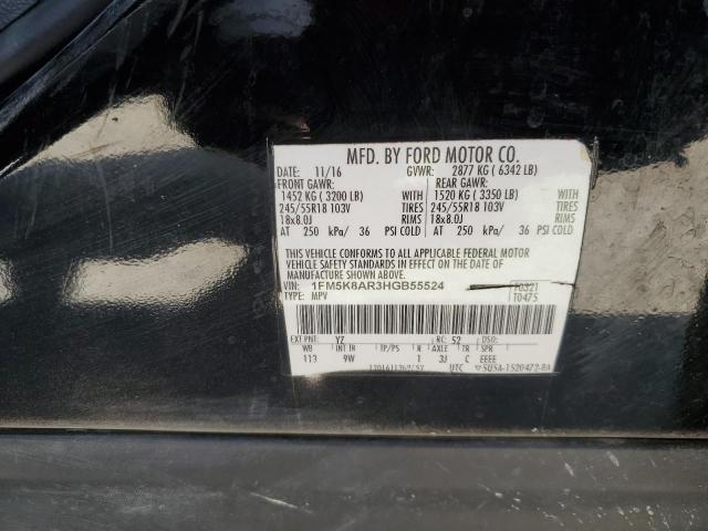 1FM5K8AR3HGB55524 - 2017 FORD EXPLORER POLICE INTERCEPTOR 黑色 照片 13