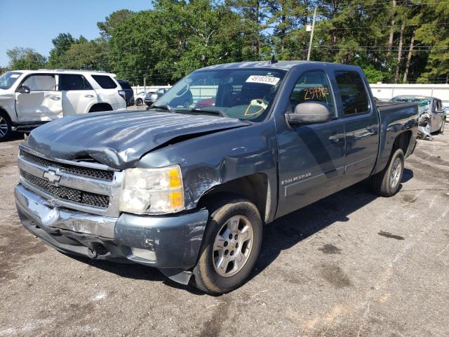 2GCEC13C271518523 - 2007 CHEVROLET SILVERADO C1500 CREW CAB BLUE photo 1