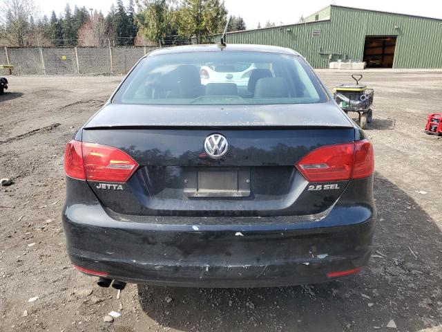 3VWLZ7AJ1BM307080 - 2011 VOLKSWAGEN JETTA SEL BLACK photo 6