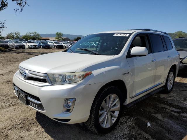 JTEDC3EH7B2001349 - 2011 TOYOTA HIGHLANDER HYBRID LIMITED WHITE photo 1