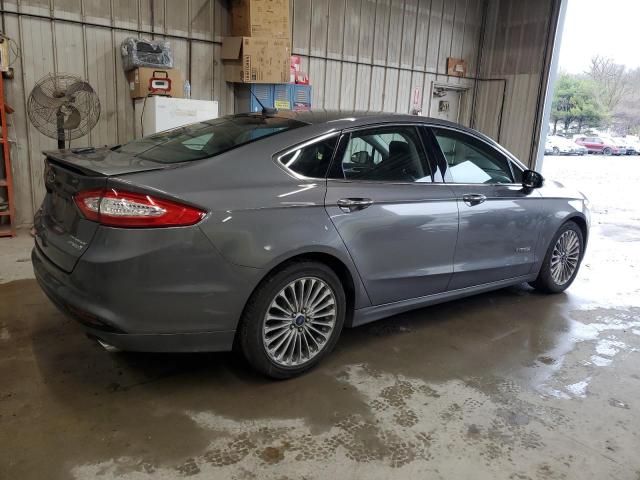 3FA6P0RU8ER100744 - 2014 FORD FUSION TITANIUM HEV GRAY photo 3