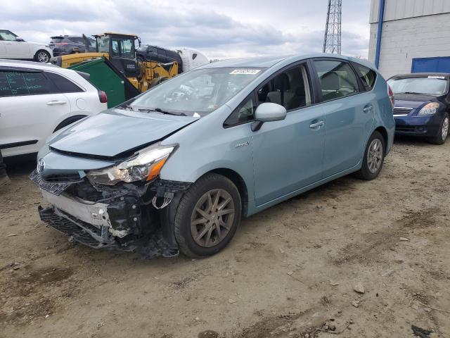 JTDZN3EU3FJ030747 - 2015 TOYOTA PRIUS V TURQUOISE photo 1