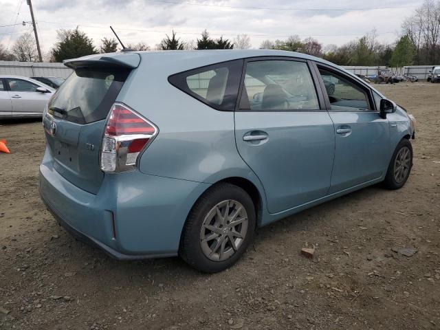 JTDZN3EU3FJ030747 - 2015 TOYOTA PRIUS V TURQUOISE photo 3