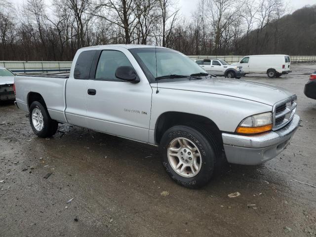 1B7GL22X71S163228 - 2001 DODGE DAKOTA GRAY photo 4