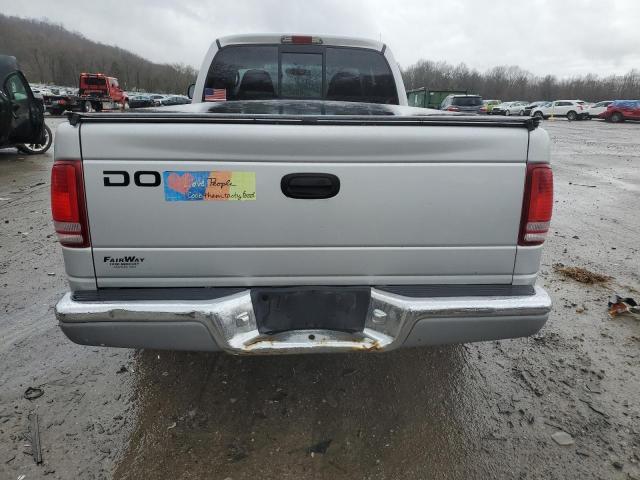 1B7GL22X71S163228 - 2001 DODGE DAKOTA GRAY photo 6