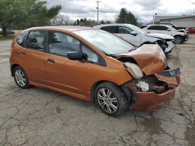 JHMGE8H40AC019409 - 2010 HONDA FIT SPORT ORANGE photo 4