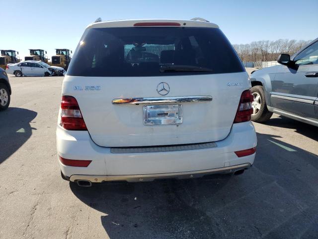 4JGBB8GB9AA593065 - 2010 MERCEDES-BENZ ML 350 4MATIC WHITE photo 6