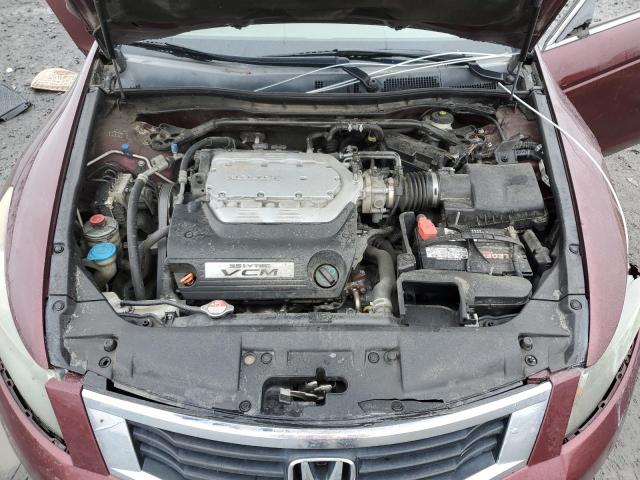 1HGCP36708A040889 - 2008 HONDA ACCORD EX RED photo 11