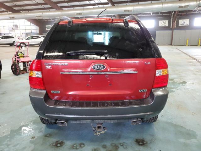 KNDJE723X87517265 - 2008 KIA SPORTAGE EX RED photo 6