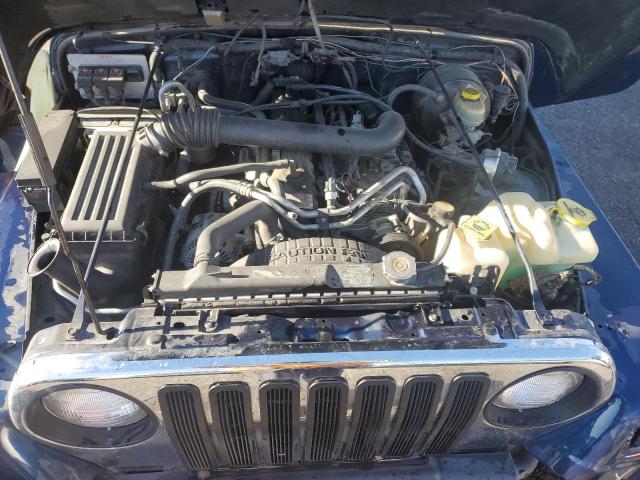 1J4FA44S35P324675 - 2005 JEEP WRANGLER / UNLIMITED BLUE photo 11