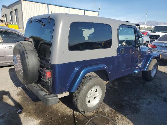 1J4FA44S35P324675 - 2005 JEEP WRANGLER / UNLIMITED BLUE photo 3