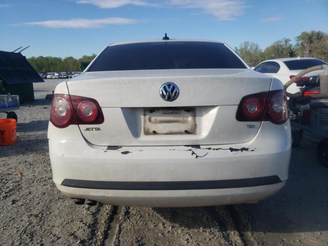 3VWRL7AJ0AM032103 - 2010 VOLKSWAGEN JETTA TDI WHITE photo 6