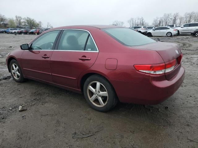 1HGCM56664A006817 - 2004 HONDA ACCORD EX BURGUNDY photo 2