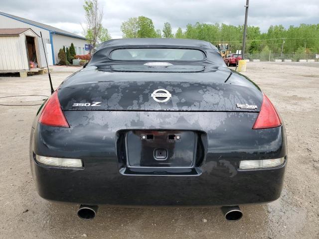 JN1AZ36A64T004167 - 2004 NISSAN 350Z ROADSTER BLACK photo 6