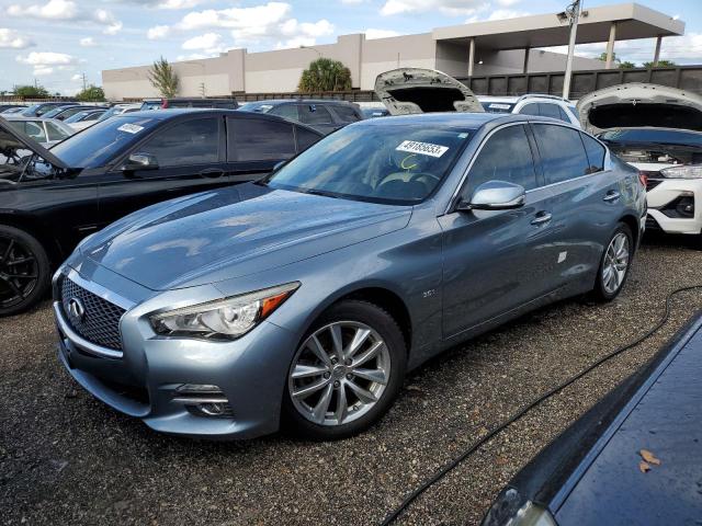 JN1EV7AP9HM732419 - 2017 INFINITI Q50 PREMIUM SILVER photo 1