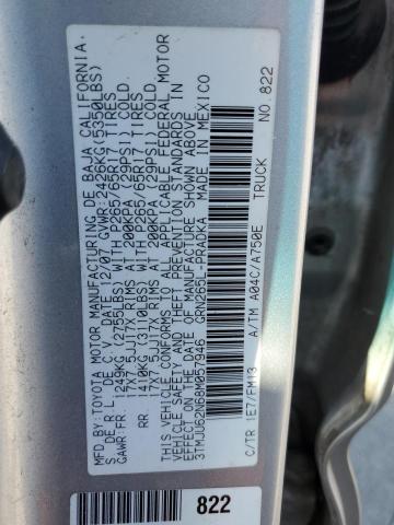 3TMJU62N68M057946 - 2008 TOYOTA TACOMA DOUBLE CAB PRERUNNER SILVER photo 12