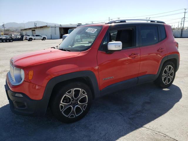 ZACCJADT8GPC91341 - 2016 JEEP RENEGADE LIMITED RED photo 1