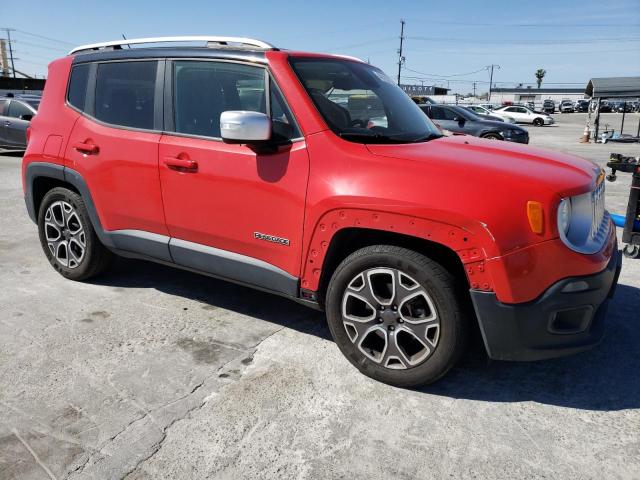 ZACCJADT8GPC91341 - 2016 JEEP RENEGADE LIMITED RED photo 4