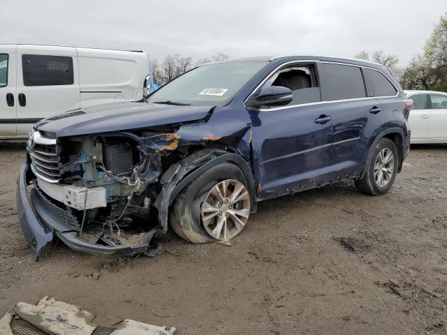 5TDJKRFH0FS123917 - 2015 TOYOTA HIGHLANDER XLE Mavi foto 1