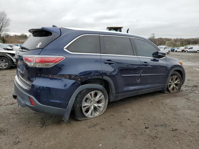 5TDJKRFH0FS123917 - 2015 TOYOTA HIGHLANDER XLE Mavi foto 3