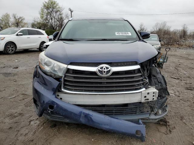 5TDJKRFH0FS123917 - 2015 TOYOTA HIGHLANDER XLE Mavi foto 5